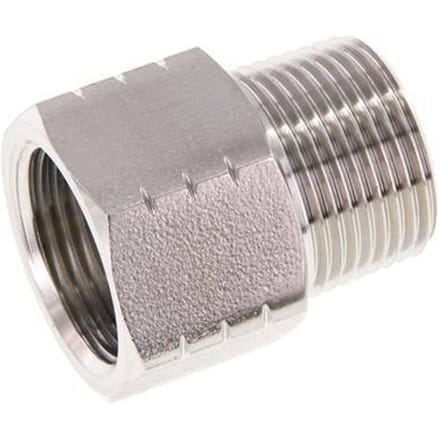 R 3/4'' x 3/4'' NPT M/F RVS Verloopring 40 Bar - Hydrauliek - FL2S-MF-ST-034RN
