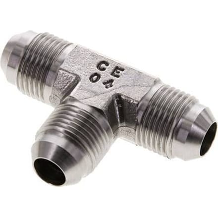 JIC T-koppeling UNF 3/4''-16 Buitendraad RVS 275 bar (3863.75psi)