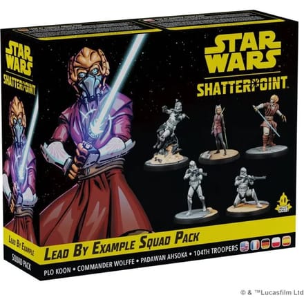 Figurine geleid door het voorbeeld Atomic Mass Games Star Wars Shatterpoint