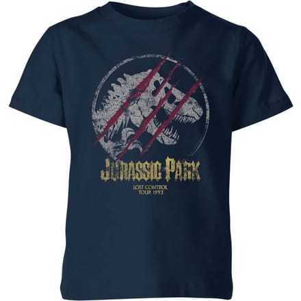 Jurassic Park Lost Control Kids' T-Shirt - Navy - 122/128 (7-8 jaar)