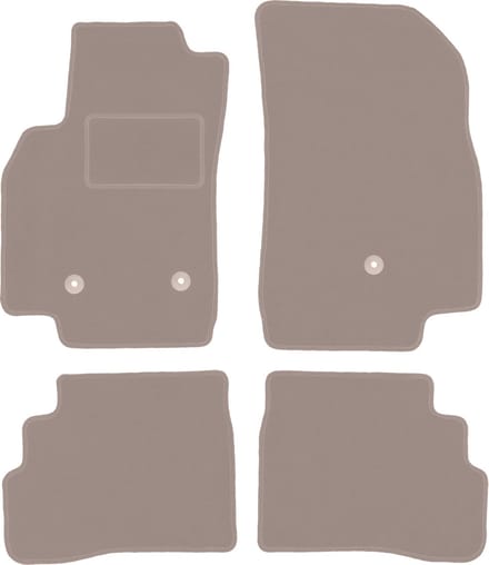 Beige velours matten voor: Opel Karl hatchback (2015-)