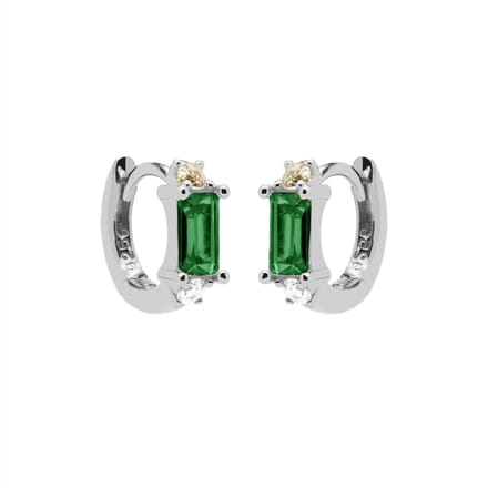 Karma Oorringen zirkonia square Zilver