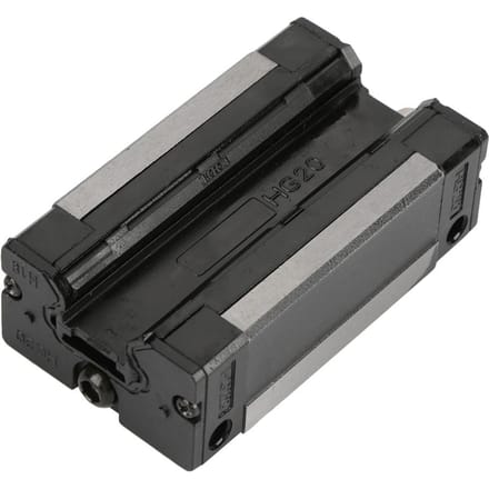 2pcs Bloc Rail 20mm Coulisseau Chariot pour Guide Rail CNC gray