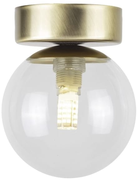 Sigma Perla Lux 40851 Plafondlamp Goud/Transparant, 1xG9