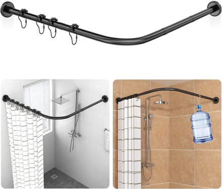 Thuys – Douchestang – Doucheset – Douchegordijnstang – Zwart