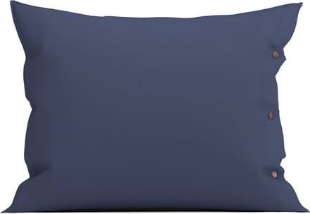 Yellow Kussensloop Percale - Kussenhoes van 60x70 cm - 1 stuk - 100% Katoen-Perkal - Blauw