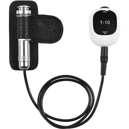 Piezo Pickup Universeel Geen boren Zelfklevende Pick-up 6,5 mm audio-interface voor luidspreker, T-10-03 black