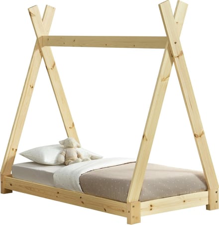 Juniorbed - Tipi met bedbodem 70x140cm - naturel