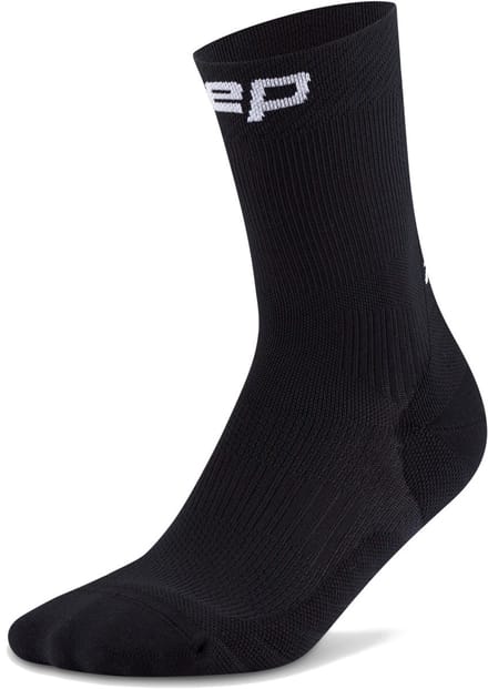 CEP Core Run Socks Mid Cut 5.0, hardloopsokken, dames, zwart