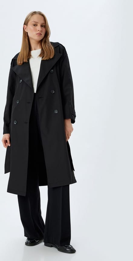 Normaal Gebogen Trenchcoat