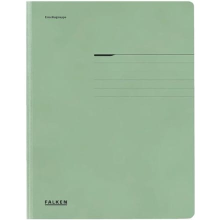 FALKEN verzamelmap, A4, flappen, manillakarton, groen