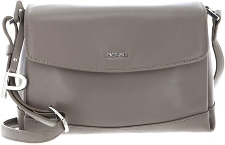 PICARD Leren schoudertas Really Shoulder Bag Gravel Taupe