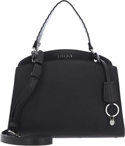 LIU JO Handtas Schoudertas Agar Boston Bag Grape Juice Metal Antraciet
