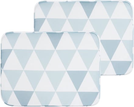 FIJI - Tuinkussen set van 2 - Lichtblauw - 29 x 38 cm - Polyester