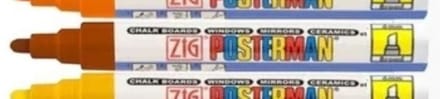 Securit Zig Posterman waterbestendige stift - bruin - 1 mm fijn
