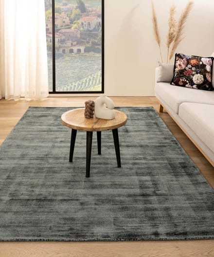 Viscose vloerkleed - Glamour blauw 80x150
