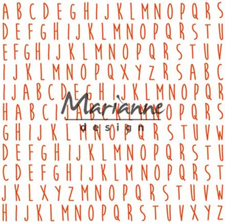 Marianne Design Embossing folder - DF3437 - ABC achtergrond