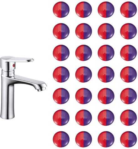 Dailygoods- Taps Stickers 28 Stuks - Waterdichte/duurzame Stickers