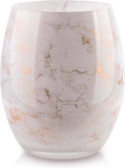 Vaas Wit Marmer - Hoogte 20 cm