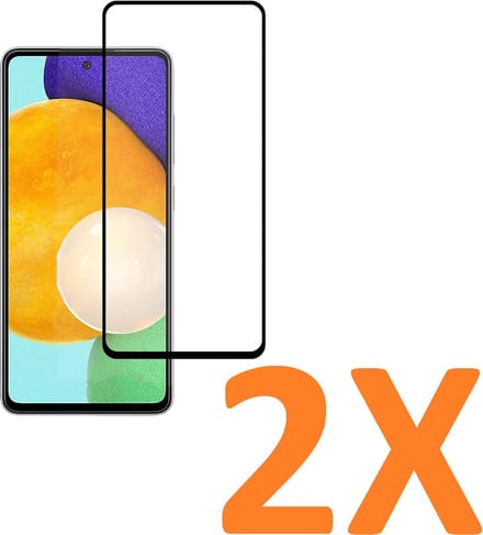 Volledige dekking Screenprotector Glas - Tempered Glass Screen Protector Geschikt voor: Samsung Galaxy A72 4G & 5G - 2x