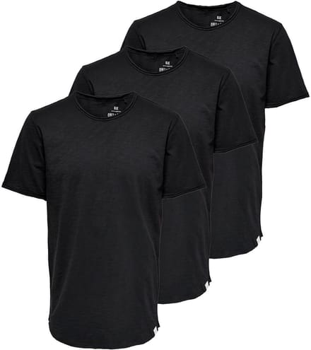 Only & Sons Heren t-shirt 3 pack ONSBENNE