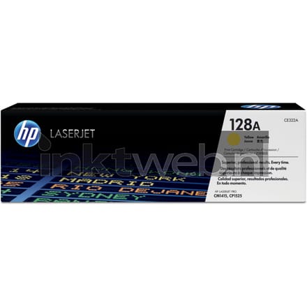 Tonercartridge hp ce322a 128a geel