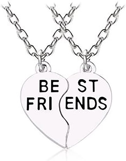 Bff ketting voor 2 met Hartjes | Kinderen - Meiden - Jongens | Vriendschapsketting