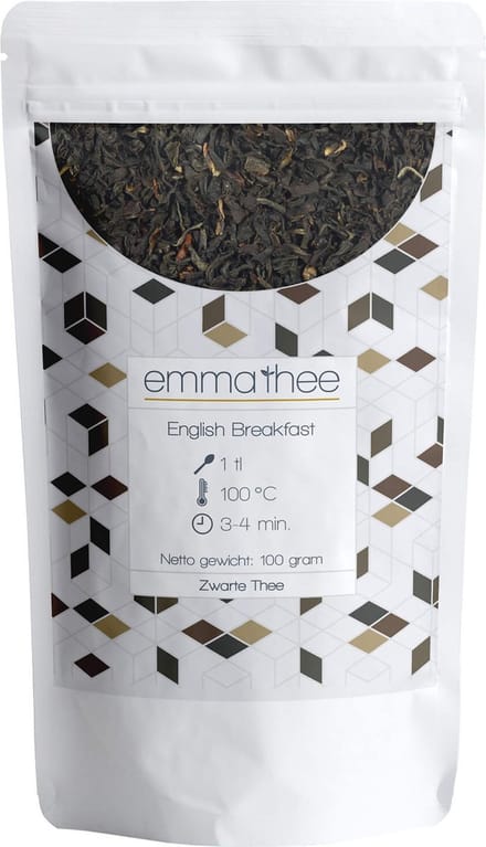 English Breakfast 100 Gram - Losse Thee - Puur & Natuurlijk - Krachtig & Vol
