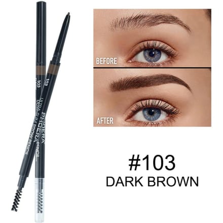 Eyebrow Pencil Natural Waterproof No blooming Rotating Automatic Eye Brow Pencil with Brush Brown Beauty Cosmetic Tool