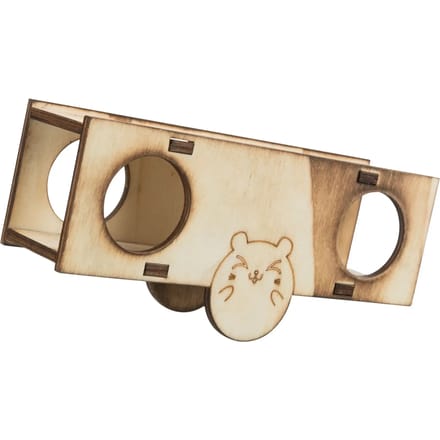Set van 3 houten/gevlamde vogelmuizen schommels Trixie