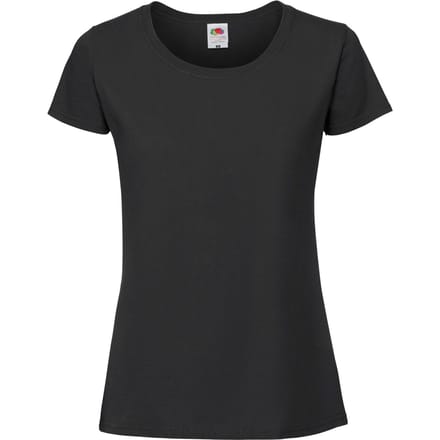 Fruit of the Loom Dames/Dames Iconic 190 T-Shirt (Zwart)