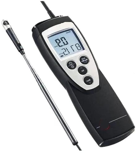 Luchtsnelheidsmeter - Anemometer Vleugel - Luchtstroom Meten - Directe Volumestroom - ABS Behuizing - Grijs