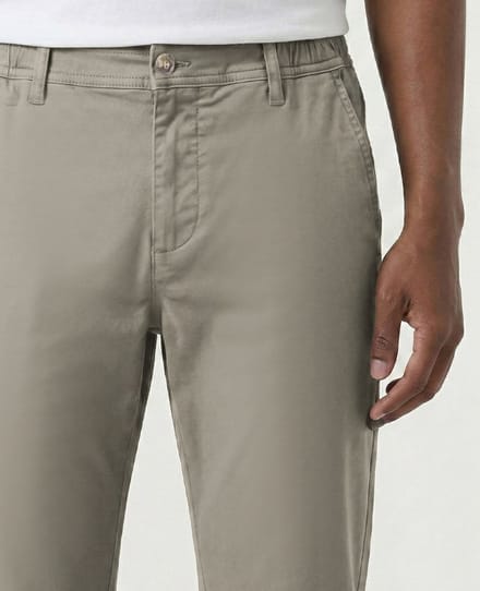 Je m'appelle Mannen Broek Regular fit Met stretch - Grijs - Maat 32