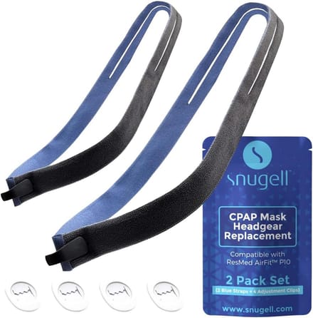 Vervangende Hoofdbandar voor CPAP Neuskussen Masker inclusief Clips