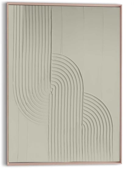 Schilderij 3D Art Organische Flow - Groen - 70 x 50 - Hout - REINDERS