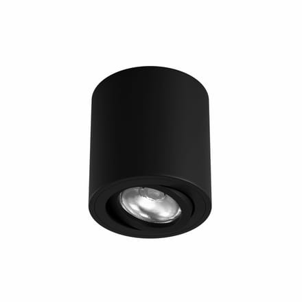 ONE 4481 Opbouwspot Rond - Ø8cm - GU10 - 1 Lichtpunt - Zwart