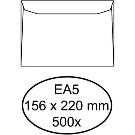 Envelop Quantore bank EA5 156x220mm wit 500 stuks