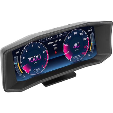 Auto HUD Display Nauwkeurige GPS Inclinometer Accelerometer Digitale Voertuig Head Up Snelheidsmeter black