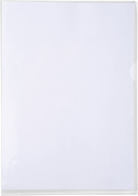 Exacompta 10x Pak van 10 L mappen - gladde en stevige PVC 13/100e - A4 - Transparant - 660530E
