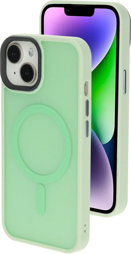 Mobiparts hoesje geschikt voor Apple iPhone 14 Plus - Hardcover - MagSafe - Groen