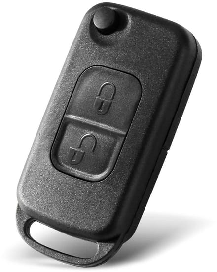 XEOD Autosleutelbehuizing - sleutelbehuizing auto - sleutel - Autosleutel / Geschikt voor Mercedes 2 knops