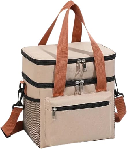 Nivard Koeltas - Koelbox - Koelelementen - Coolbox - Auto - Lunchtas - Strand - Khaki