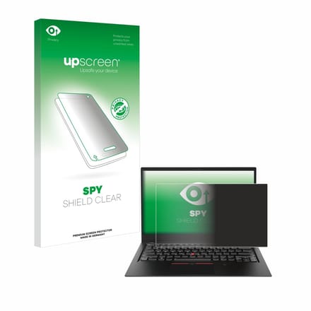 upscreen - privacy screenprotector voor Lenovo ThinkPad X1 Carbon (6. Gen.) - Folie Beschermfolie Blauwlichtfilter