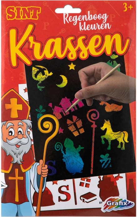 Grafix Sinterklaas Scratches Rainbow Colors