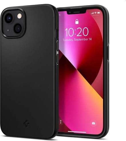 Spigen Thin Fit Apple iPhone 13 Hoesje Ultra Dun Back Cover Zwart