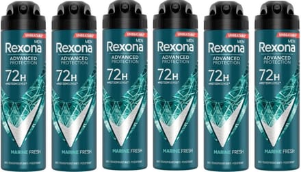 Rexona Deospray Men  Marine 150 ml - Voordeelverpakking 6 stuks