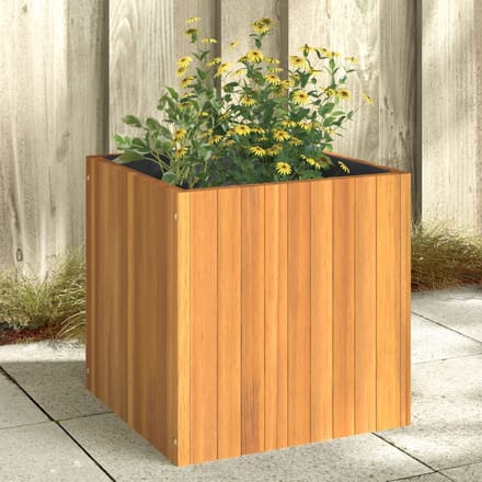 vidaXL - Plantenbak - 45x45x45 - cm - massief - acaciahout