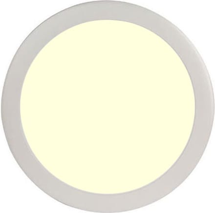 LED Paneel Slim - Ø30 Warm Wit 2700K - 24W Inbouw Rond - Mat Wit - Flikkervrij