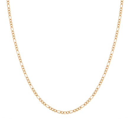 Essentialistics - Ketting basic open gemixte schakels - Volwassenen - Goudkleur - Stainless steel (verkleurt niet) - Verlengkettinkje