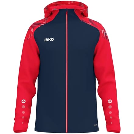 Jako Sonic Jas Met Kap Heren - Marine / Rood | Maat: M